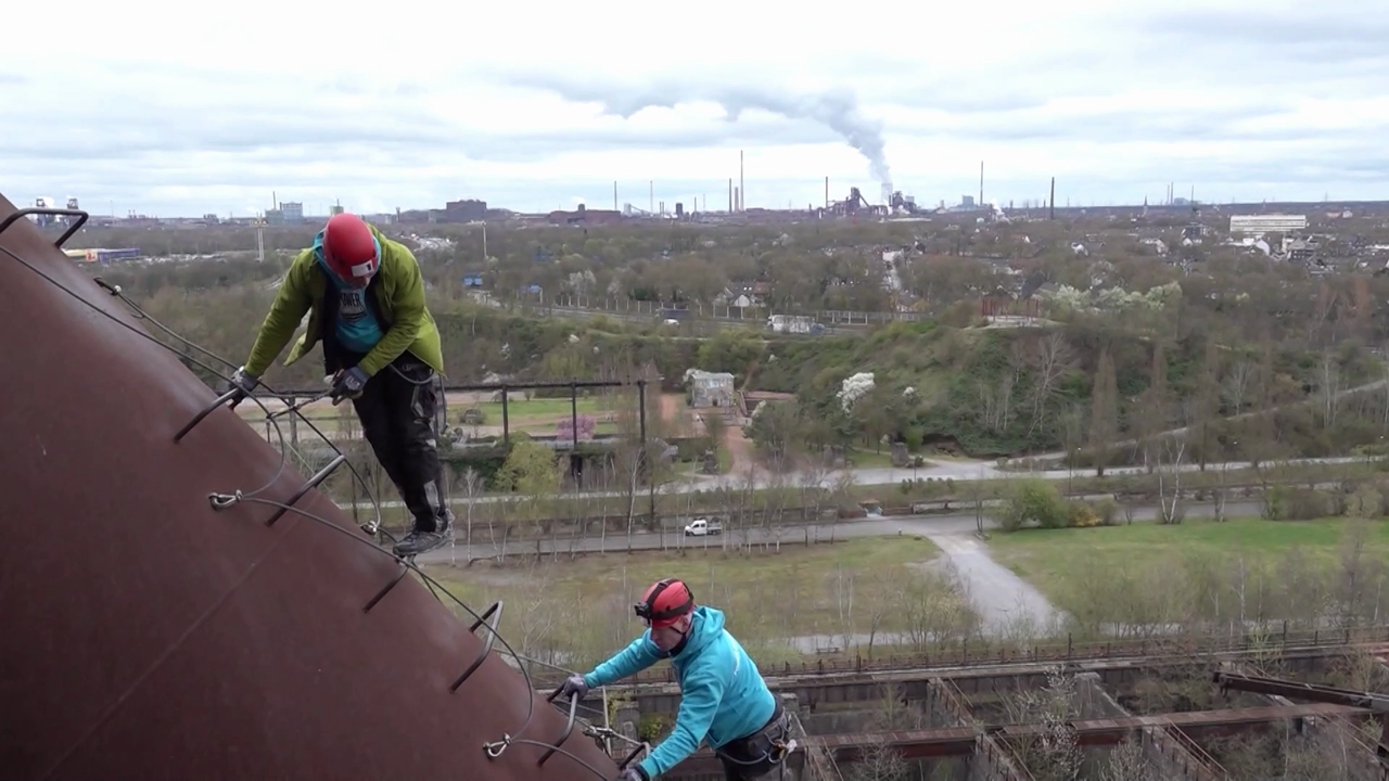 Video: Abenteuer Industriekultur: Klettern im Duisburger Hochofen