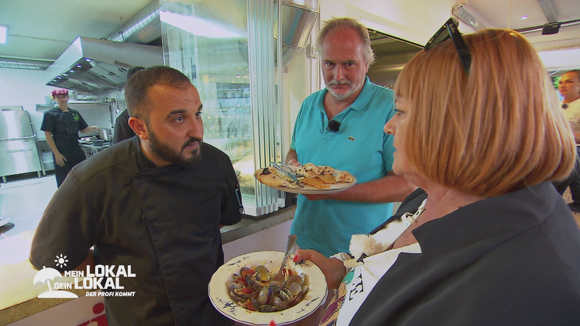The main courses are cold? Eddy and Gerlinde confront Nino