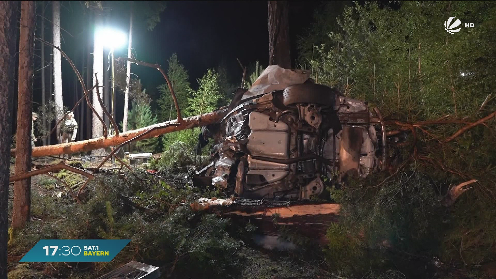 Video: Tödlicher Unfall in Freihung: 21-jähriger US-Soldat in Auto verbrannt