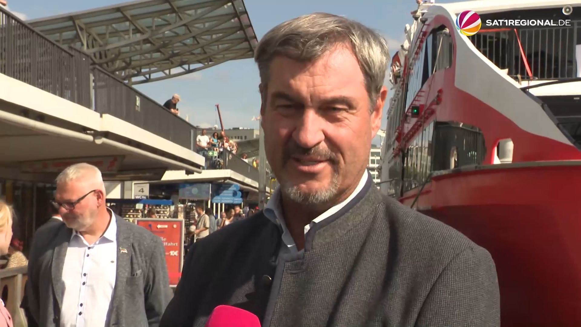 Video: Markus Söder reist zur Nordseeinsel Helgoland