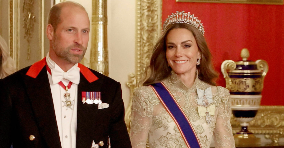 Prinzessin Kate bezaubert Trump in Spitzenrobe