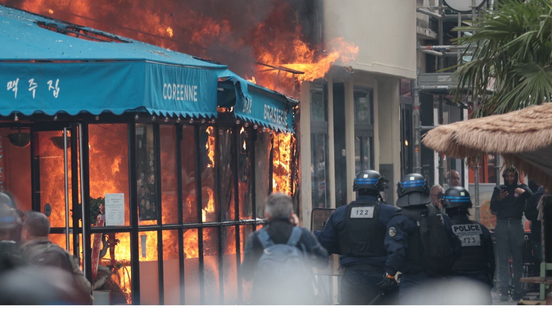 Video: Gewalttätige Proteste in Frankreich