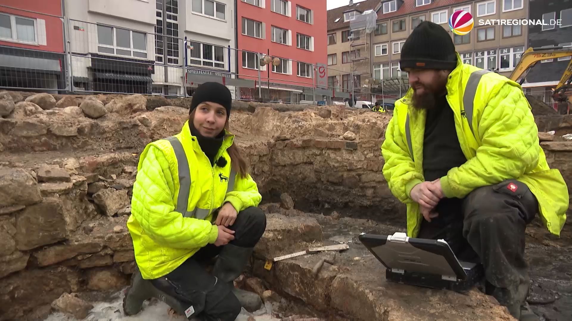 Hagenmarkt: Ausgrabungen von historischen Gebäuden in Braunschweig