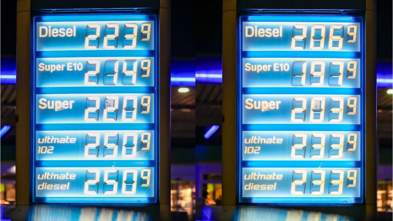 Video: Vor Tankrabatt: Spritpreise auf Rekordhoch