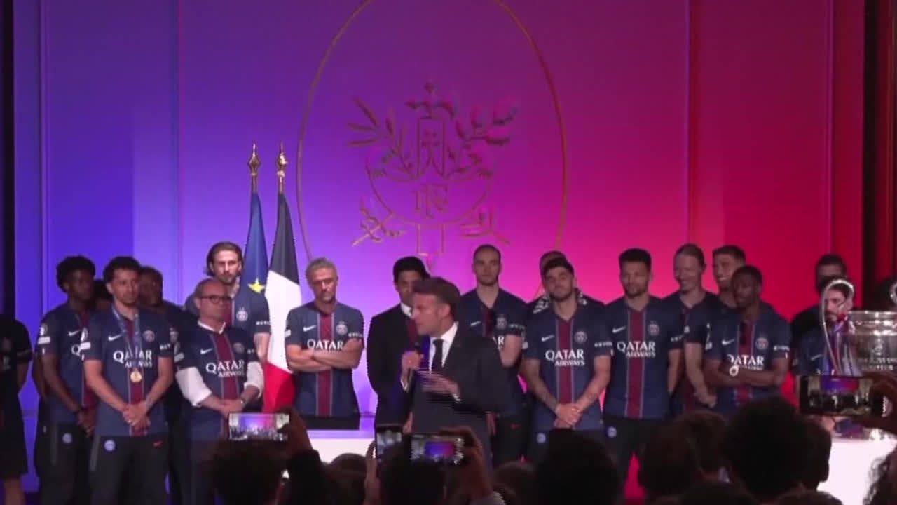 Video: Macron verurteilt PSG-Krawallen