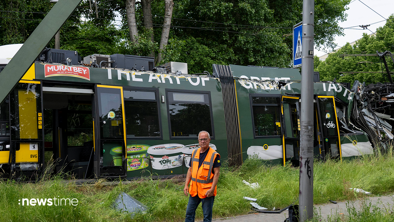 Video: Berlin: Straßenbahn entgleist