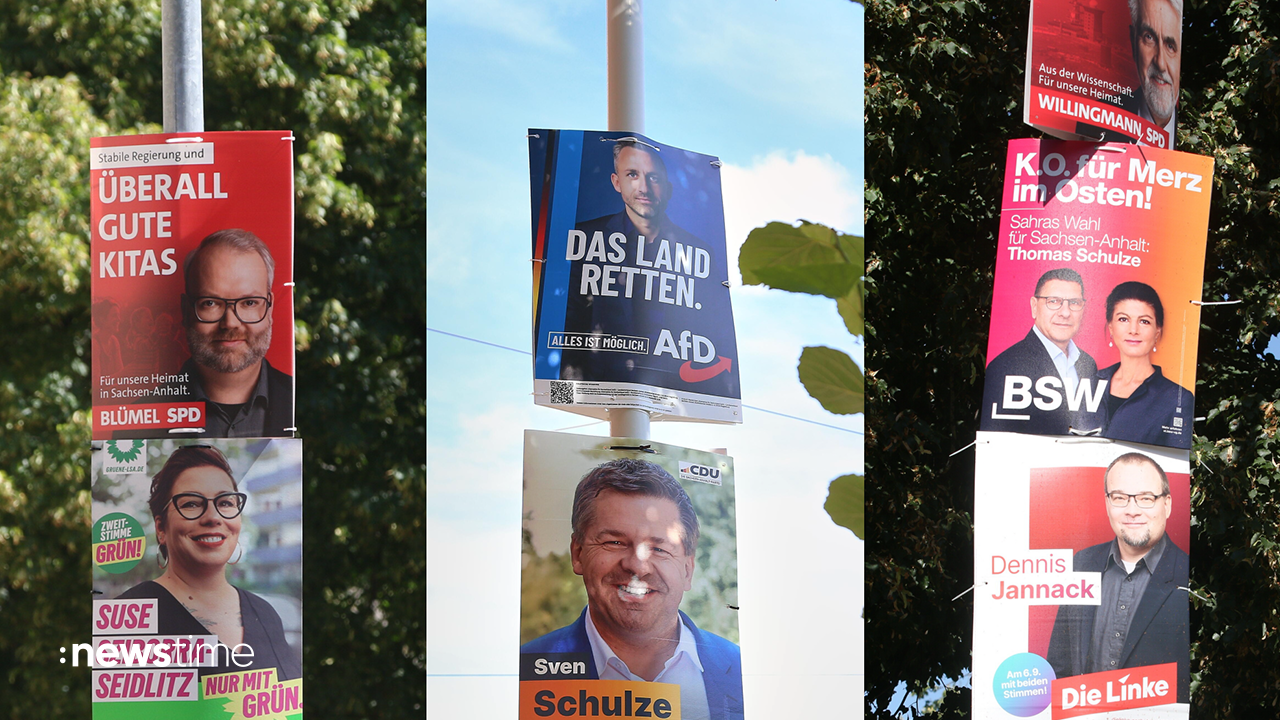 Video: Sachsen-Anhalt: Parteien kämpfen um Wähler
