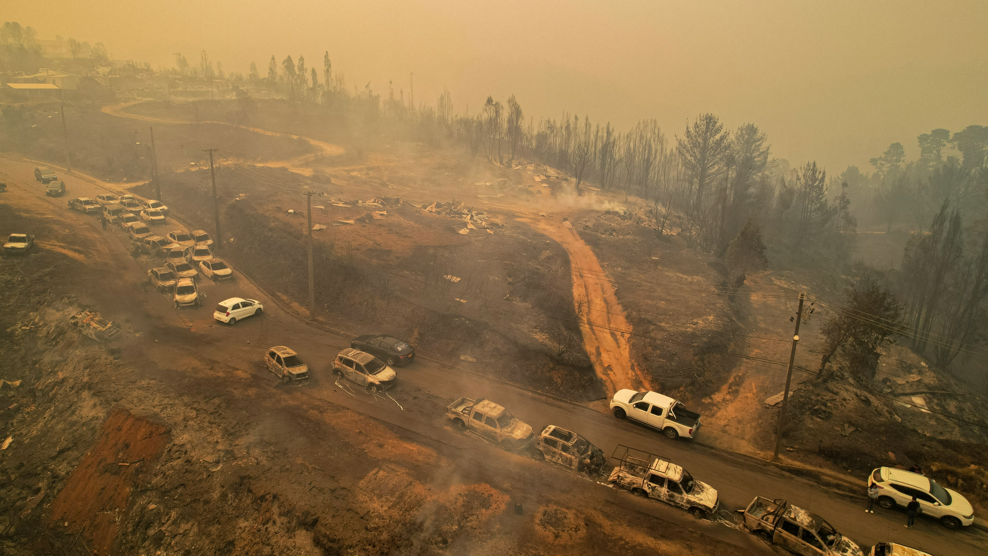 Video: Schwere Waldbrände in Chile