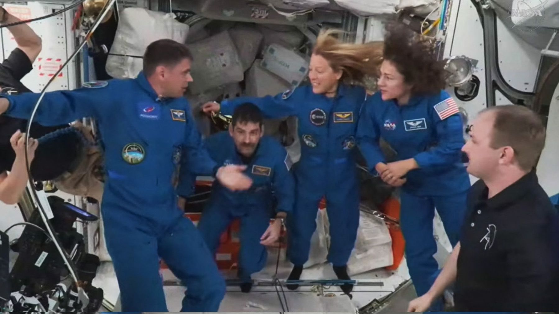 Video: Raumstation ISS: Crew wieder vollzählig
