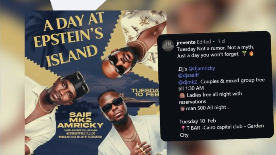 Disko in Kairo plante „Epstein-Abend“