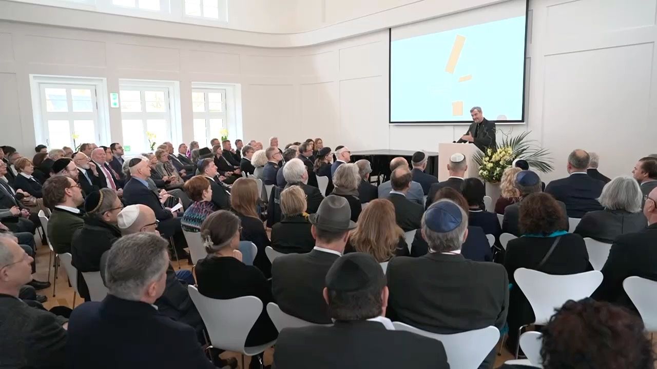 Video: Israelitisches Kulturzentrum in Bayreuth: Söder gibt Schutzversprechen