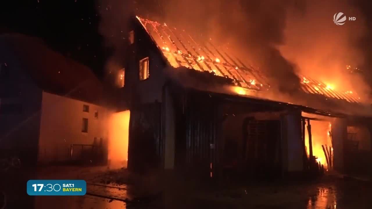 Feuer in Eckental: 500 Zentner Hopfen vernichtet