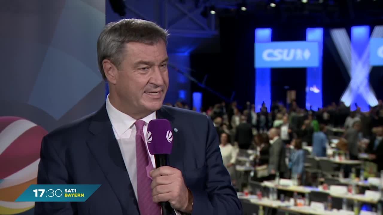 Erneut zum CSU-Chef gewählt: Söder auf Parteitag im Interview