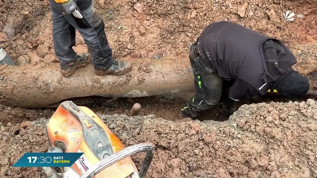 Bad Kissingen ohne Wasser: Hauptwasserleitung geplatzt