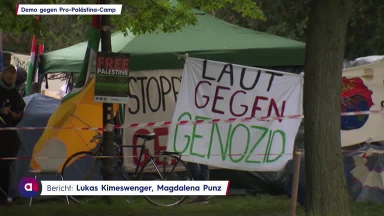Pro-Palästina-Camp am Campus: Gegendemonstration formiert