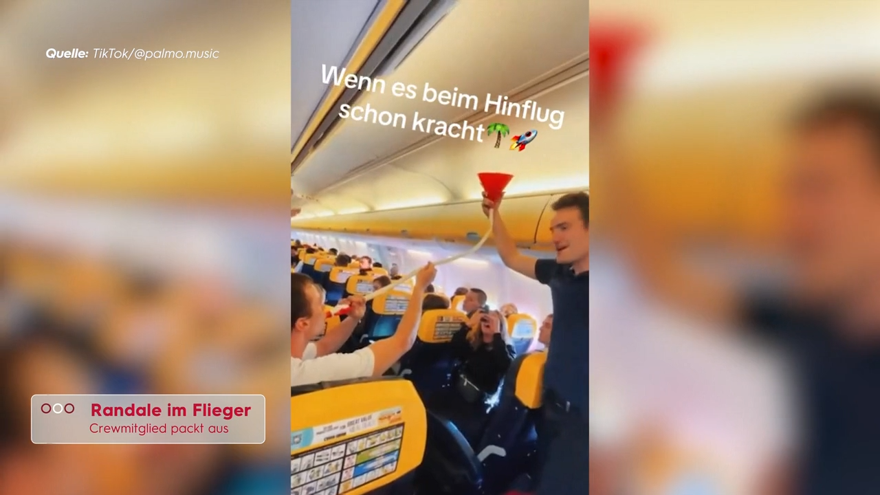 Video: Randalierer über den Wolken: Immer mehr aggressive Passagiere an Bord