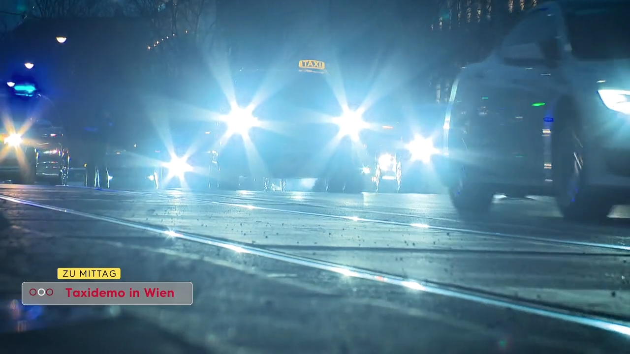 Video: Wiener Taxler protestieren gegen Preis-Dumping